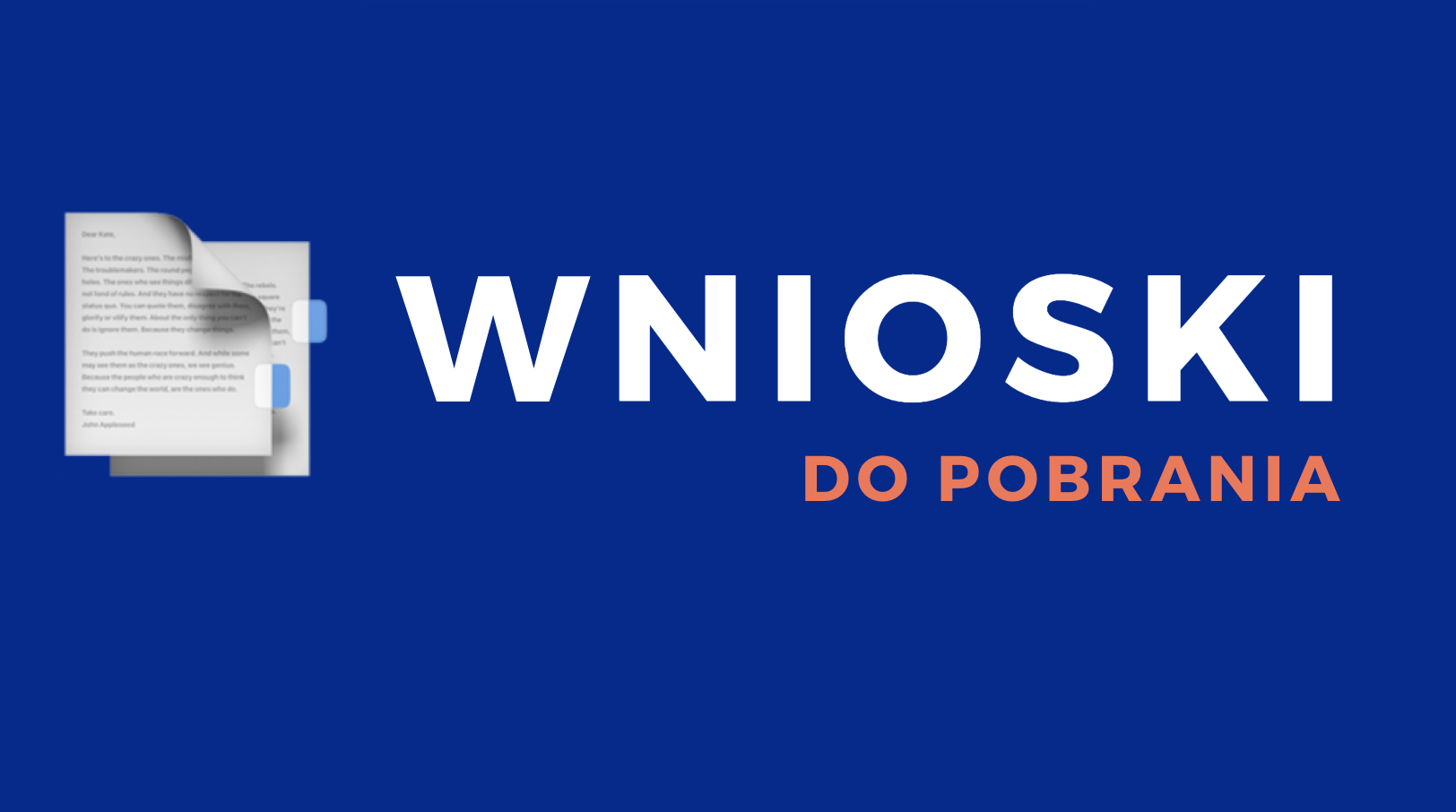 Wnioski do pobrania